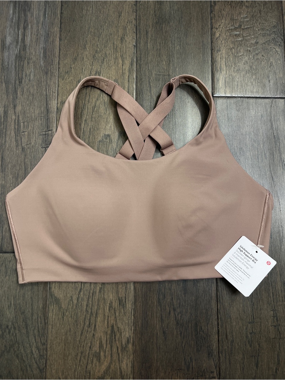 Lululemon NWT Energy Bra *High Support, B–DDD Cups Ashen Rose